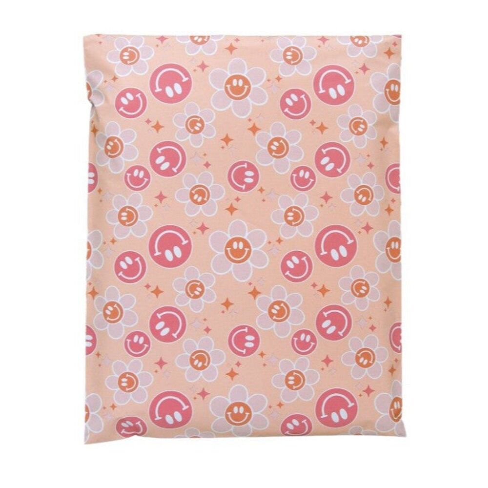 Smiley Daisy Poly Mailers Size 10x13 Pack of 20 Shipping Bags